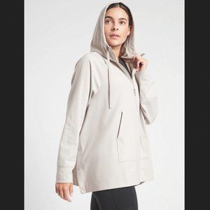 ATHLETA ABALONE GRAY GLACIER HANDKERCHIEF PONCHO